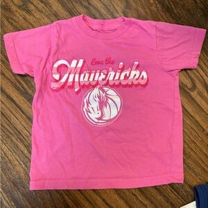 Dallas Mavericks Pink Graphic Tee | Girls Size 2T | Like New